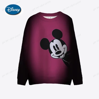 2022 Женски пуловер Disney Mouse 3D, модерен мъжки пуловер с кръгло деколте, есента случайни пуловер с дълъг ръкав, дамски hoody