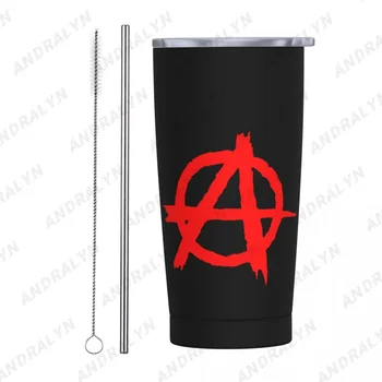 Anarchy Преносима писалка, Термос от неръждаема стомана, Чаша за кафе, Чаша с соломинкой, Бутилка за вода, Една чаша Taza