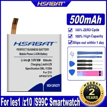 Батерия HSABAT z10 500 ма за умни часа z10 phonewatch, батерии saat les1 les 1 smart watch s99c
