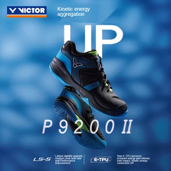 Оригинални мъжки обувки за бадминтон Victor, дишащи высокоэластичные нескользящие спортни маратонки P9200II, женски маратонки TAI ZIYING
