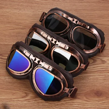 Очила пилот в ретро-стил, пылезащитная рамки за лещи, мотоциклетни очила, яхтата, скутер, сноуборд, предпазни средства, очила за защита на очите