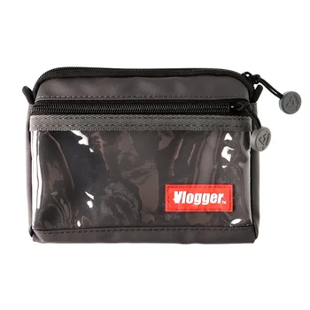 Преносима чанта за съхранение на VLOGGER, Мултифункционална, лека на открито, за кабел за предаване на данни, огледална микро-чанта за носене с една батерия